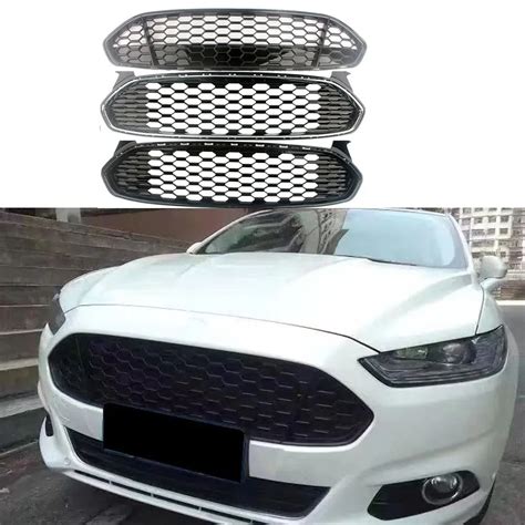 Front Honeycomb Grilles Vent Upper Grille For Ford Fusion Mondeo 2013
