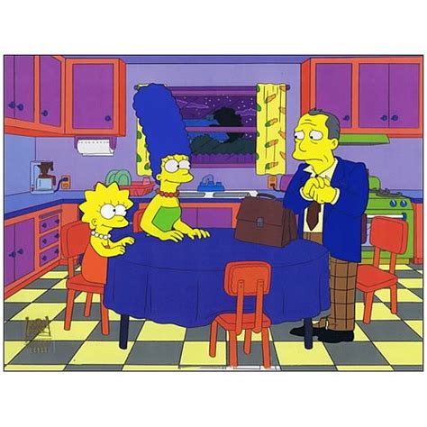 Simpsons Marge With Lawyer Original Production Animation Cel