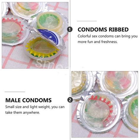 Pc Adult Sensitive Orgasm Thin Latex Condoms Dotted Ribbed Stimulate Vaginal Ebay