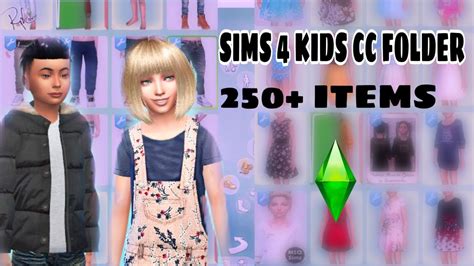 Sims 4 Kids Clothing Cc Folder250 Itemsdownload Link Youtube