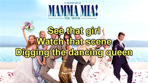 Mamma Mia! The Movie - Dancing Queen (Instrumental/Lyrics) - YouTube