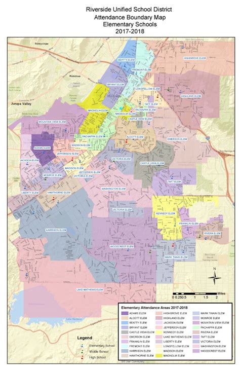 District Boundary Maps Riverside Unified School District