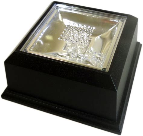 Led Light Box 5x5cm White Lights Crystal Accessories Healing