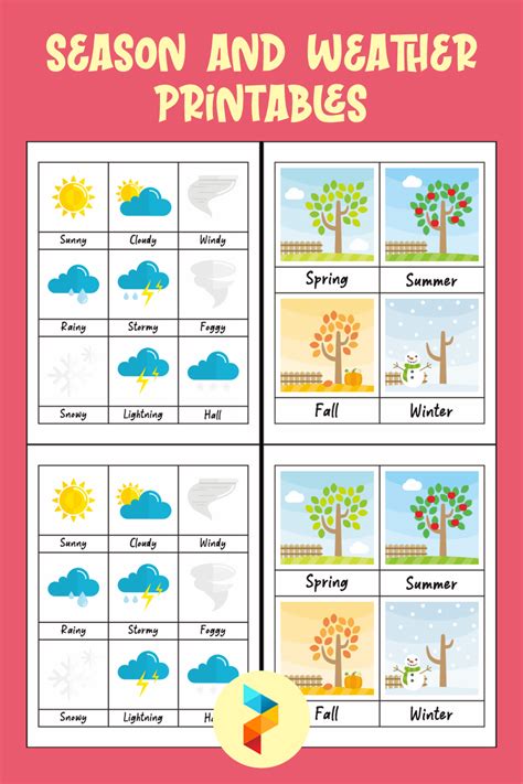 Print This To Teach Your Kids About Season And Weather Dont Forget