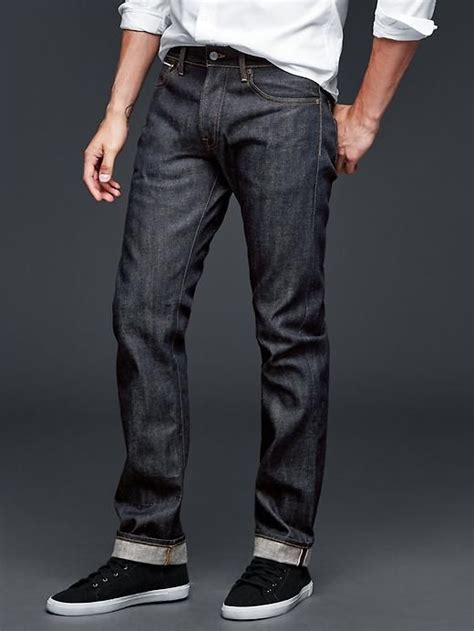 1969 Slim Fit Jeans Japanese Selvedge Gap Stylish Jeans For Men Raw Denim Jeans Slim Fit