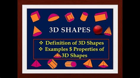 3d Shapes With Examples And Properties 3d Shapes Shapes Shapes Definition