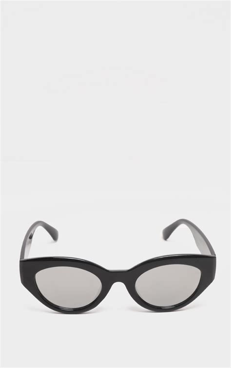 black cat eye revo lens sunglasses prettylittlething usa