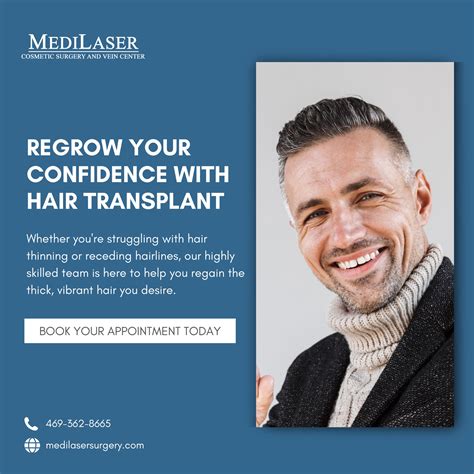 Regrow Your Confidence With Hair Transplant At Medilaser Surgery And Vein Center In Frisco Tx