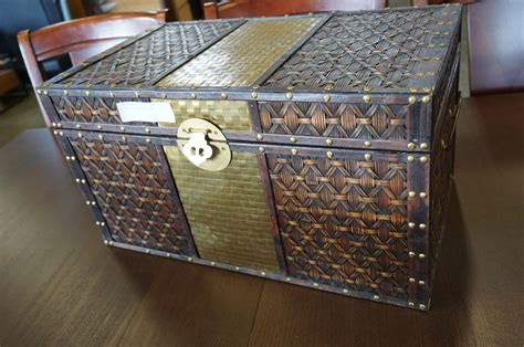 Wicker And Brass Trunk Big Valley Auction
