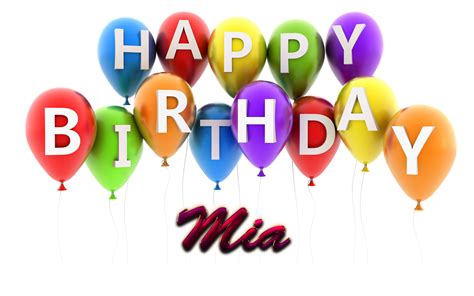 Happy Birthday Mia