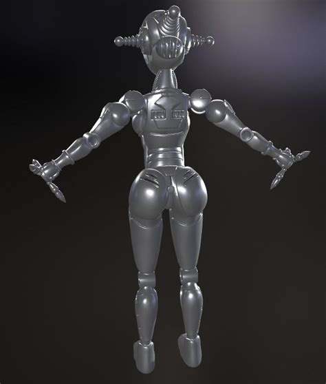 Fallout Assaultron Splitted T Pose Hi Poly Fallout Cosplay D Model