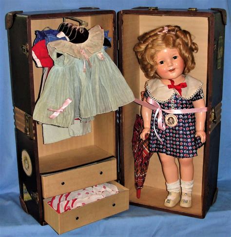 Excellent 18 Shirley Temple With Wardrobe And Trunk Heirloom Dolls