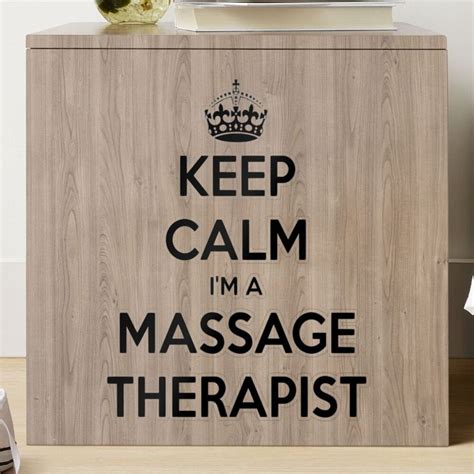 Keep Calm I Am A Massage Therapist Black Text Sticker By Taiche Massage Therapist Therapist Calm