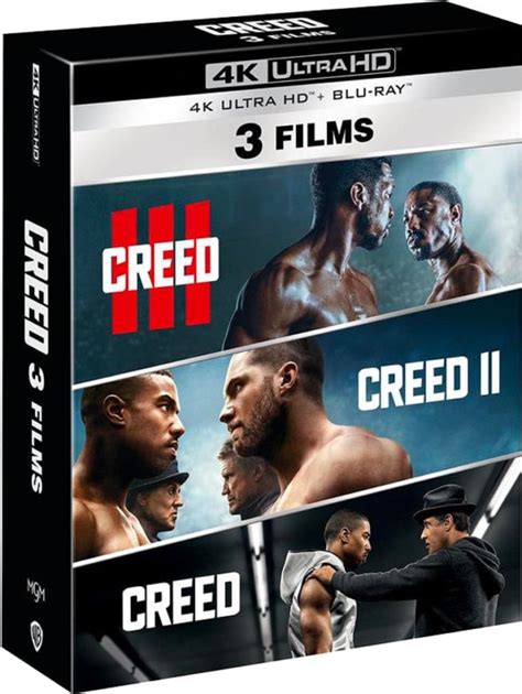 Creed Creed II Creed III Blu Ray 4K Ultra HD Blu Ray Edition