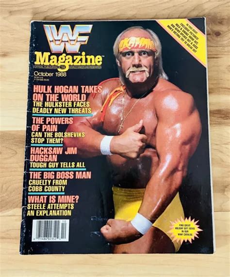 WWF WRESTLING MAGAZINE HULK HOGAN October 1988 Wwe W MERCHANDISE