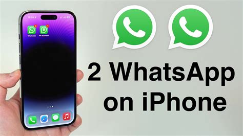 How To Use 2 Whatsapp Numbers On Your Iphone Youtube