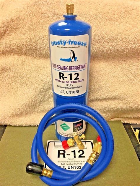 R12 Refrigerant R 12 28 Oz With Leak Stop Proseal Xl4 Good For Up