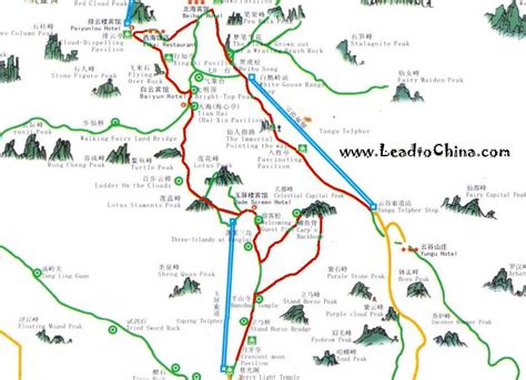 Huangshan Tourist Map Here Is One Of The Popular Tour