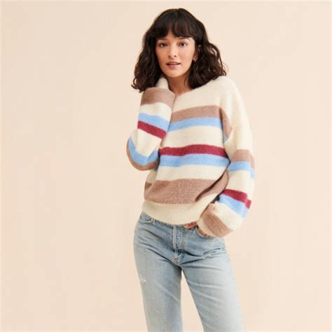 Fluffy Striped Sweater Nuuly