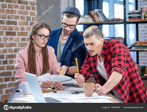 Designers Working At Project — Stock Photo © Andreybezuglov 135538460