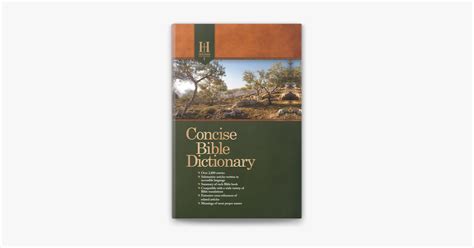 ‎holman Concise Bible Dictionary On Apple Books