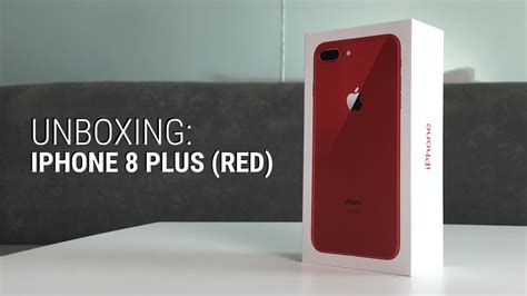 Unboxing Iphone 8 Plus Product Red Youtube