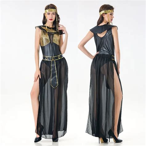 Deluxe Ancient Egypt Egyptian Pharaoh Queen Of The Pyramids Cleopatra Fancy Dress Halloween