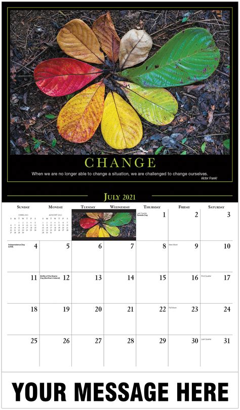 Motivational Quotes Calendar 2021 Promotional Calendar Motivation