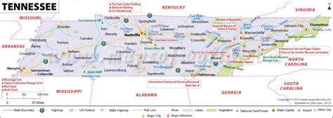 Tennessee Time Zone Map With Cities Map Of The World