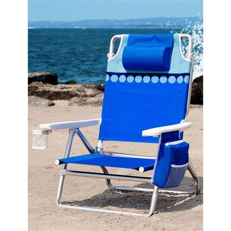 It includes picnic umbrella that large and provides good shade for two great chairs come with cup holders where you can keep your beer, water and other favorite drinks cold. Nautica 5 Position Reclining Folding Beach Chair with Cup ...