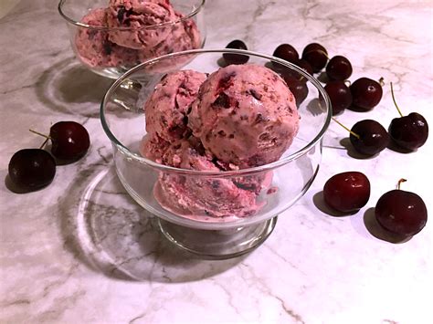 Club Foody Black Cherry Ice Cream Recipe • Dark And Delicious Club Foody