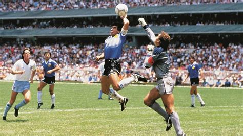remembering ‘hand of god here s how diego maradona scored his most famous goal in 1986 world
