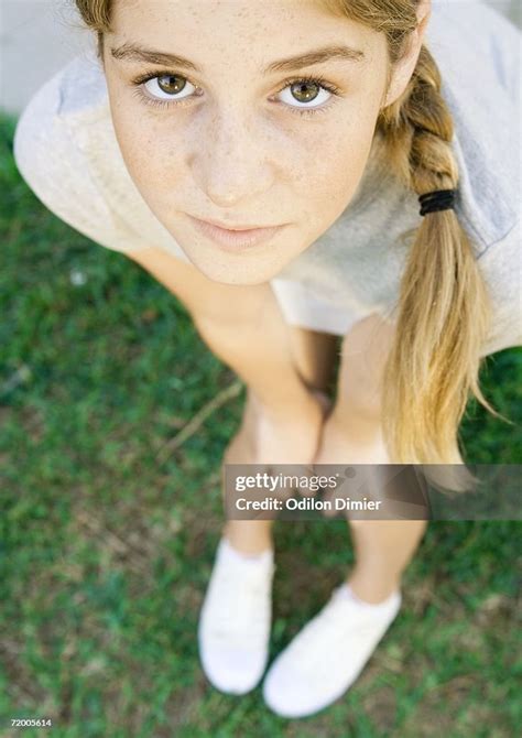 Girl High Angle View High Res Stock Photo Getty Images