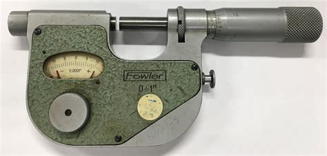 Fowler 52 245 001 Indicating Micrometer 0 1 Range 0001 Graduation