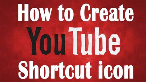 How To Create Youtube Shortcut On Desktop I Youtube Shortcut Icon I