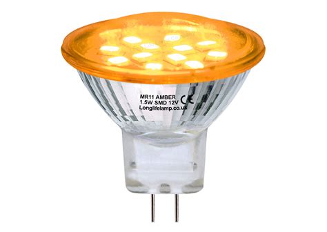 Led Lamp Mr11 Amber 12v 15w