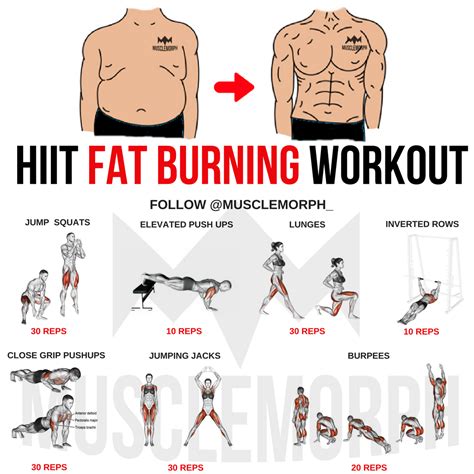 Here's a quick 12 mins home workout to burn fat fast! Pin by Brett on Workouts | Hiit workouts for men, Hiit workout