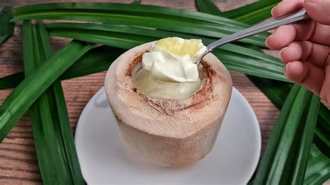 Pandan Coconut Double Skin Milk Pudding Recipe