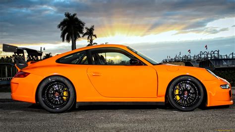 Porsche 911 Gt3 Tuning Orange Sportcar R Wallpaper 2048x1152 43204