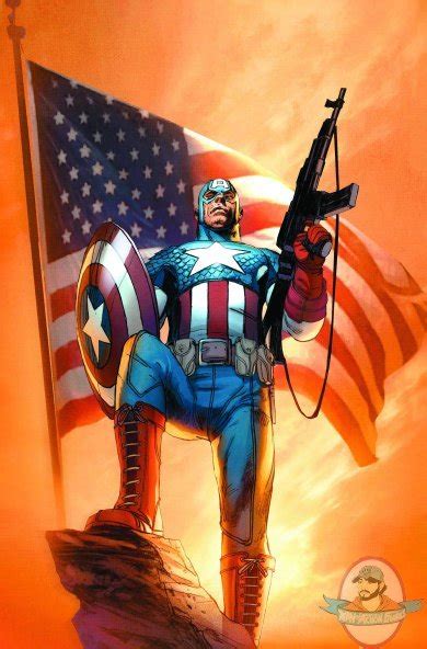 Ultimate Captain America By Ron Garney Poster Man Of Action Figures