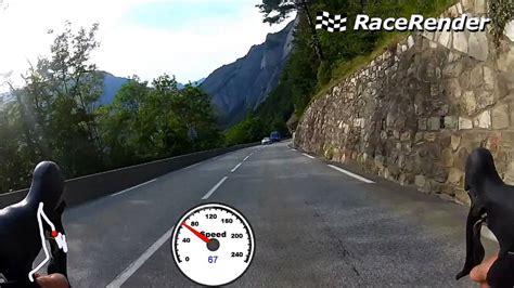 Extreme Downhill Road Bike Descent Alpe D Huez Overtaking Cars Best Bike Descent Youtube