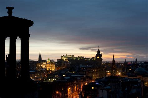 View Of Edinburgh At Night 6623 Stockarch Free Stock Photo Archive