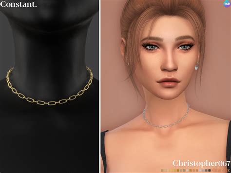 The Sims Resource Constant Necklace Angel Necklace Locket Necklace