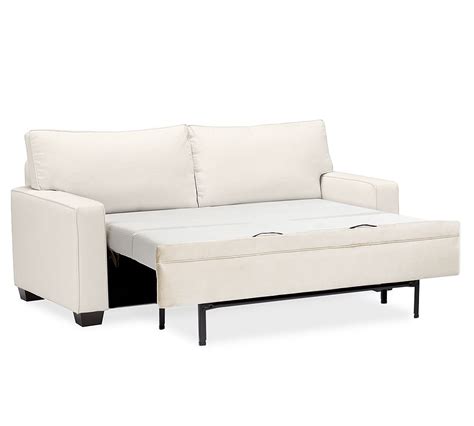 Pb Comfort Square Arm Upholstered Deluxe Sleeper Sofa With Memory Foam