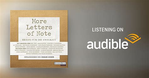 More Letters Of Note By Shaun Usher Audiobook