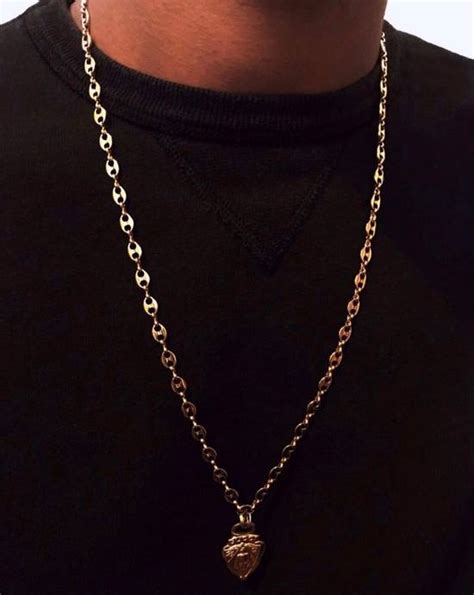 Gucci Rare Gucci Vintage Pendant Gold Chain Mariner Necklace Grailed