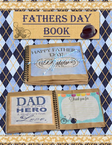 Instead of buying something from the store, crafty moms and kids can make their own father's day gifts right at home. Father's Day paper bag book with free printable pages ...