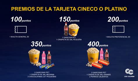 Cine Colombia Productos Cineco Tarjeta Cineco