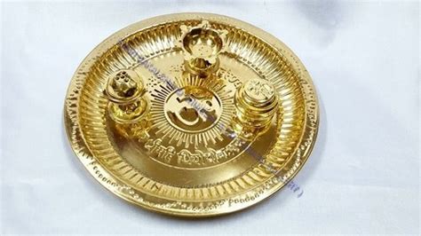 Polishing Brass Pooja Thali At Best Price In Mumbai Brass Gallery