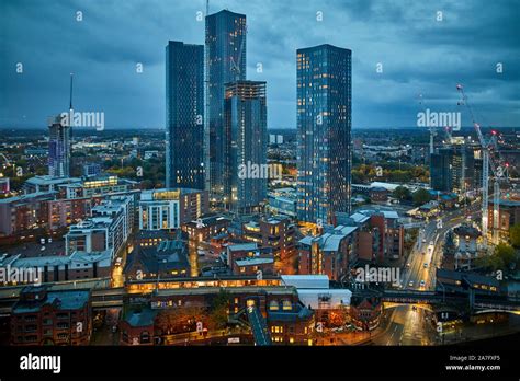 Manchester Skyline Deansgate Square Formerly Known As Owen Street Is